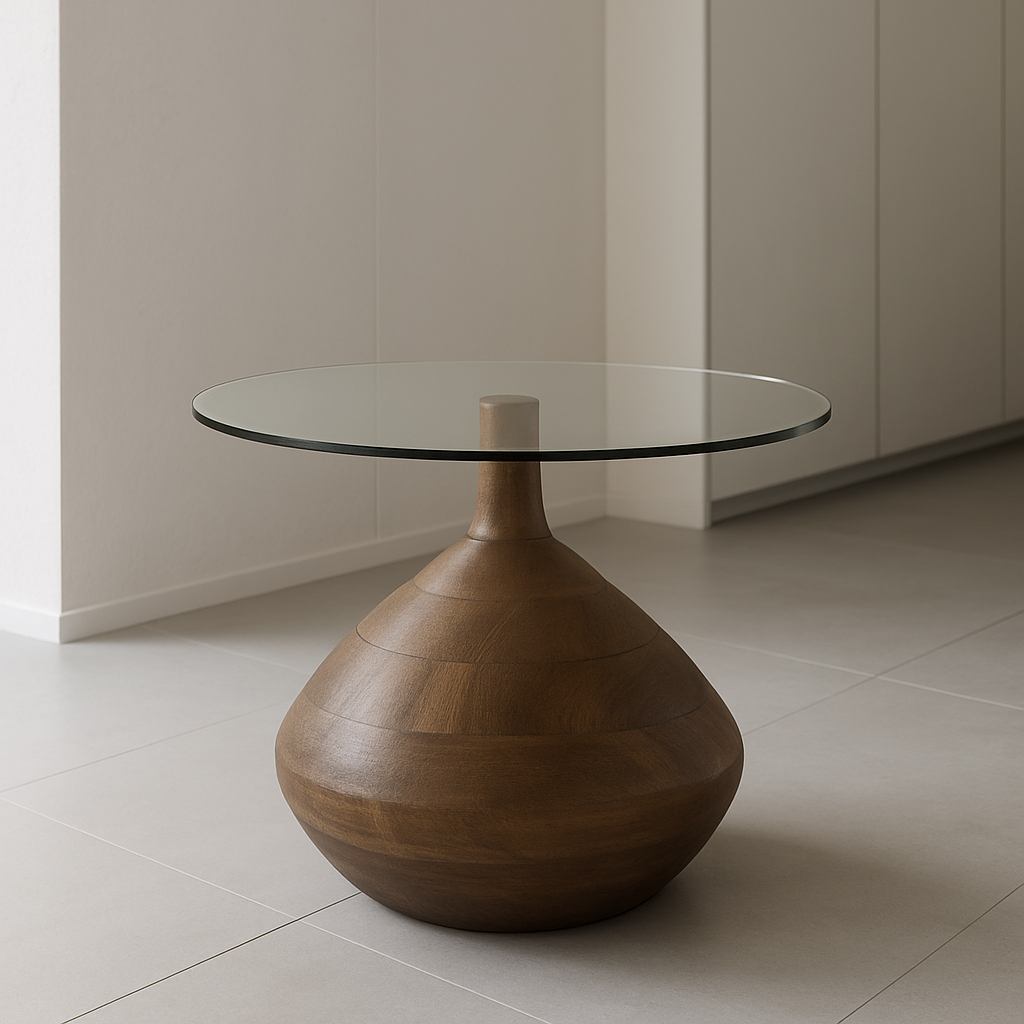 Bond Brown Modern Classic Side Table by By-Boo